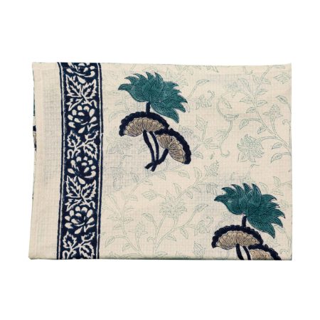 Bluebell Block Printed Bath Towel - Image 5