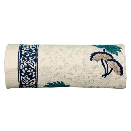 Bluebell Block Printed Bath Towel - Image 4