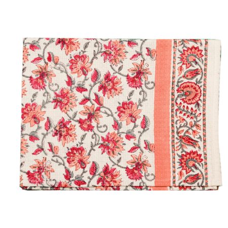 Queen Crape Myrtle Block Printed Bath Towel - Image 5