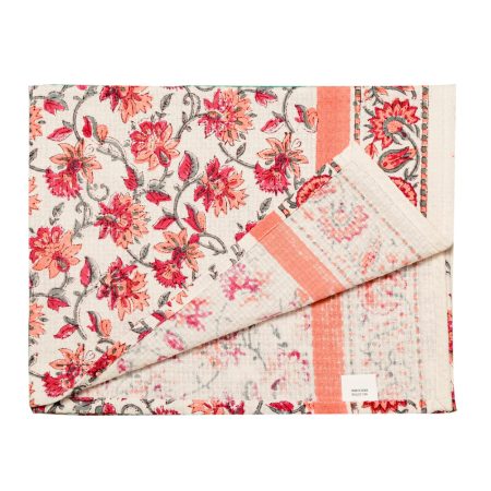 Queen Crape Myrtle Block Printed Bath Towel - Image 4