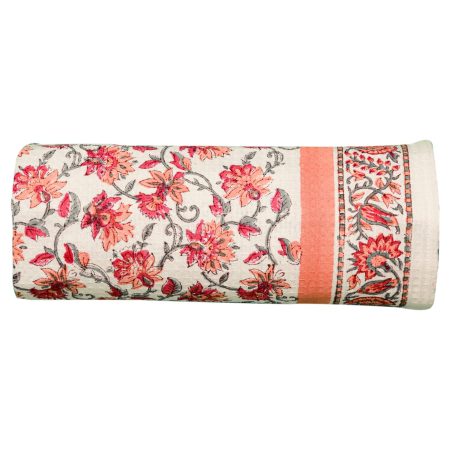 Queen Crape Myrtle Block Printed Bath Towel - Image 3