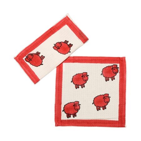Bingo Block Printed Face Towels - Image 2