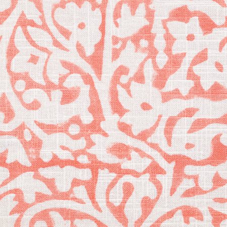 Orange Lamium maculatum Block Printed Table Cover - Image 3
