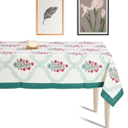Keepsake Rose Block Printed Table Cover
