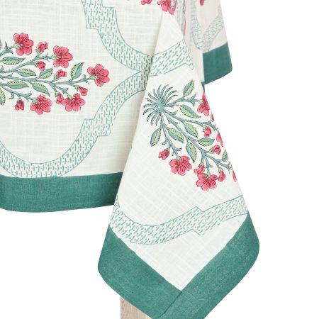 Keepsake Rose Block Printed Table Cover - Image 2