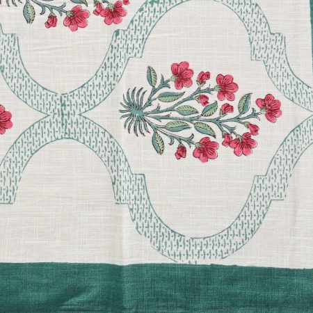 Keepsake Rose Block Printed Table Cover - Image 3