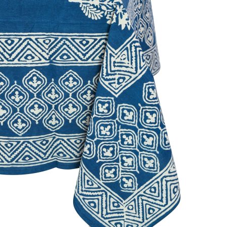Blue Lighting Block Printed Table Cover - Image 2