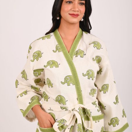 Dumbo the Elephant Block Printed Bathrobe - Image 2