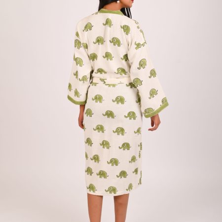 Dumbo the Elephant Block Printed Bathrobe - Image 4