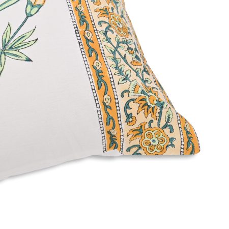 Sunflower Block Printed Cushion Covers - Image 4
