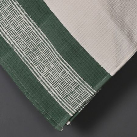 PREMIUM Green Gust Ultrasoft Block Printed Adult Bath Towels - Image 2