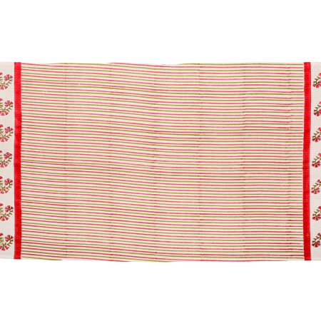 Alpine Pink Block Printed Bath Towel - Image 2