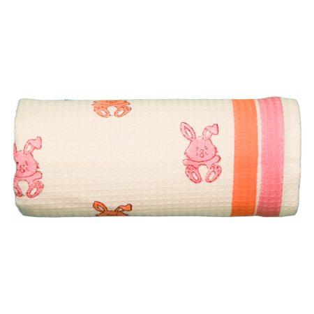 Rabbit Block Printed Kids Bath Towels - Image 4