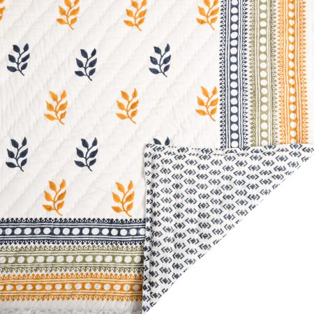 Rowan Block Printed Cotton Quilt - Image 2