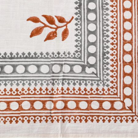 Maple Sugar Block Printed Table Cover - Image 2