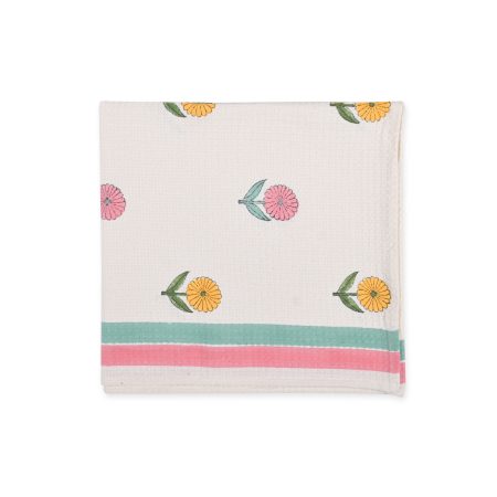 Keepsake Rose Block Printed Bath Towel - Image 3