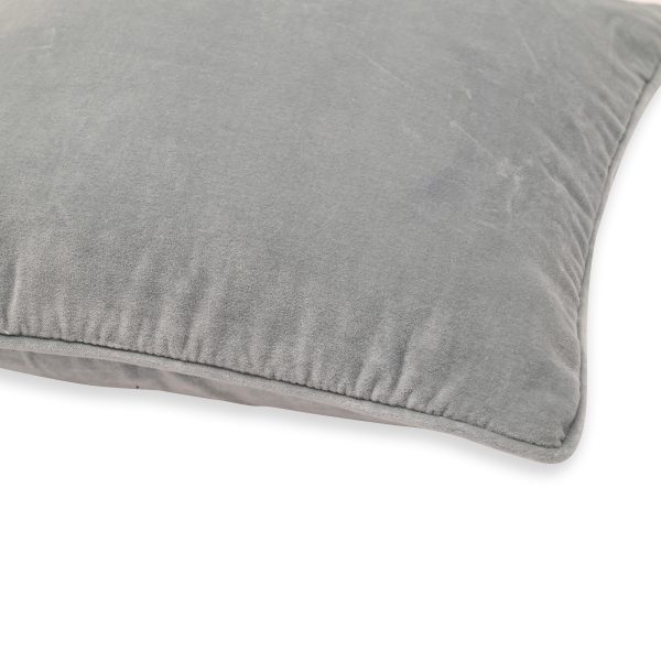 Grey Velvet Cushion Cover - Image 3
