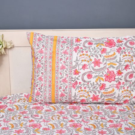 Gypsy Song Block Printed Bedsheet - Image 4