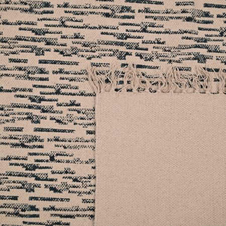 Ultra Green Hand Block Printed Dhurries - Image 3