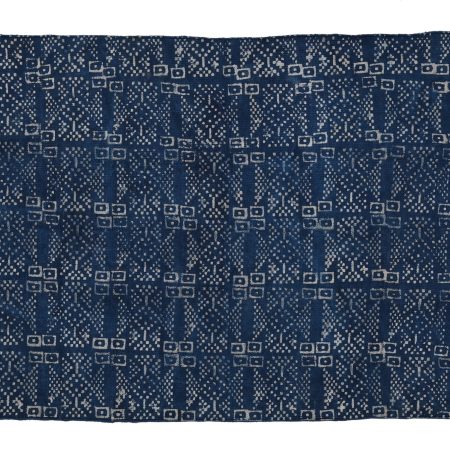 True Navy Hand Block Printed Dhurries - Image 2