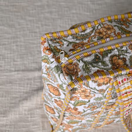 Golden Yellow Handmade cotton bags - Image 2
