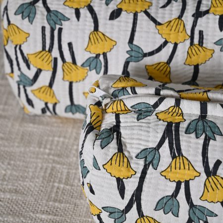 Lemon White 3 Pcs Travel Pouches - Image 2