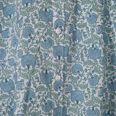 Pastel Blue cotton Handcrafted shirt - Image 2
