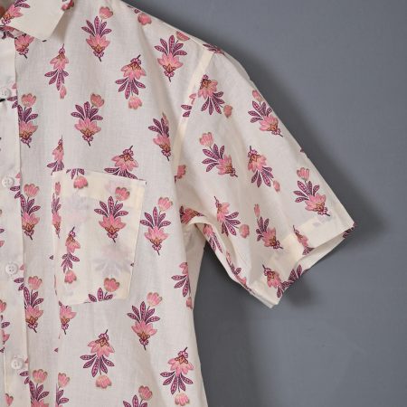 Muted Clay cotton Handcrafted shirt - Image 2