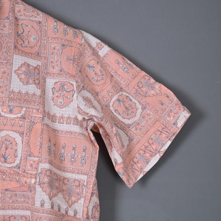 Peach Parfail cotton Handcrafted shirt - Image 2