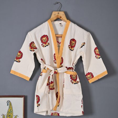 Tobby Block Printed Bathrobes