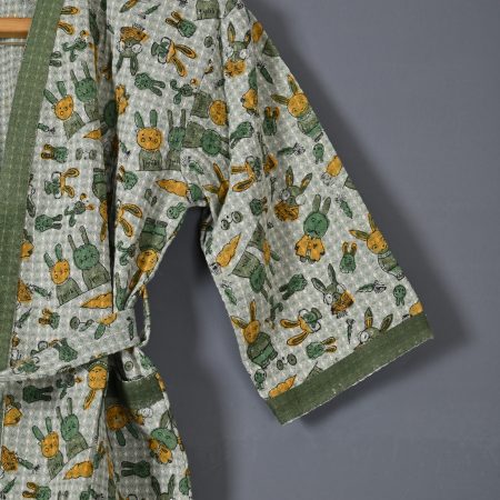 Tine Block Printed Bathrobes - Image 2