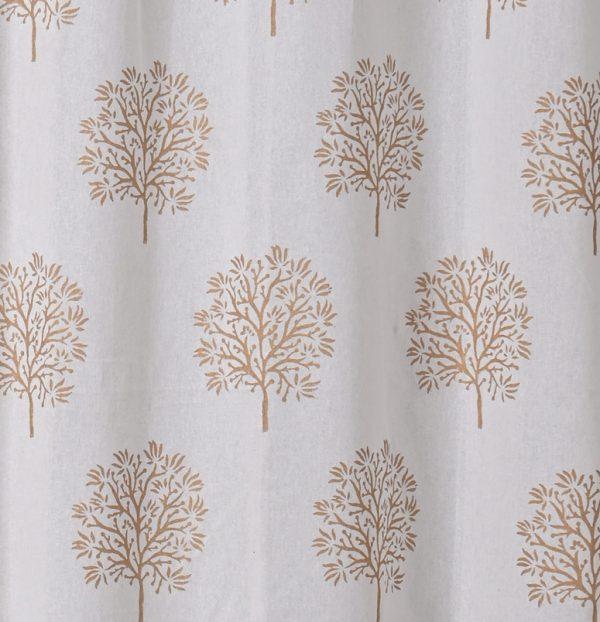 Honey Gold Hand Block Printed designer cotton curtain - Image 2